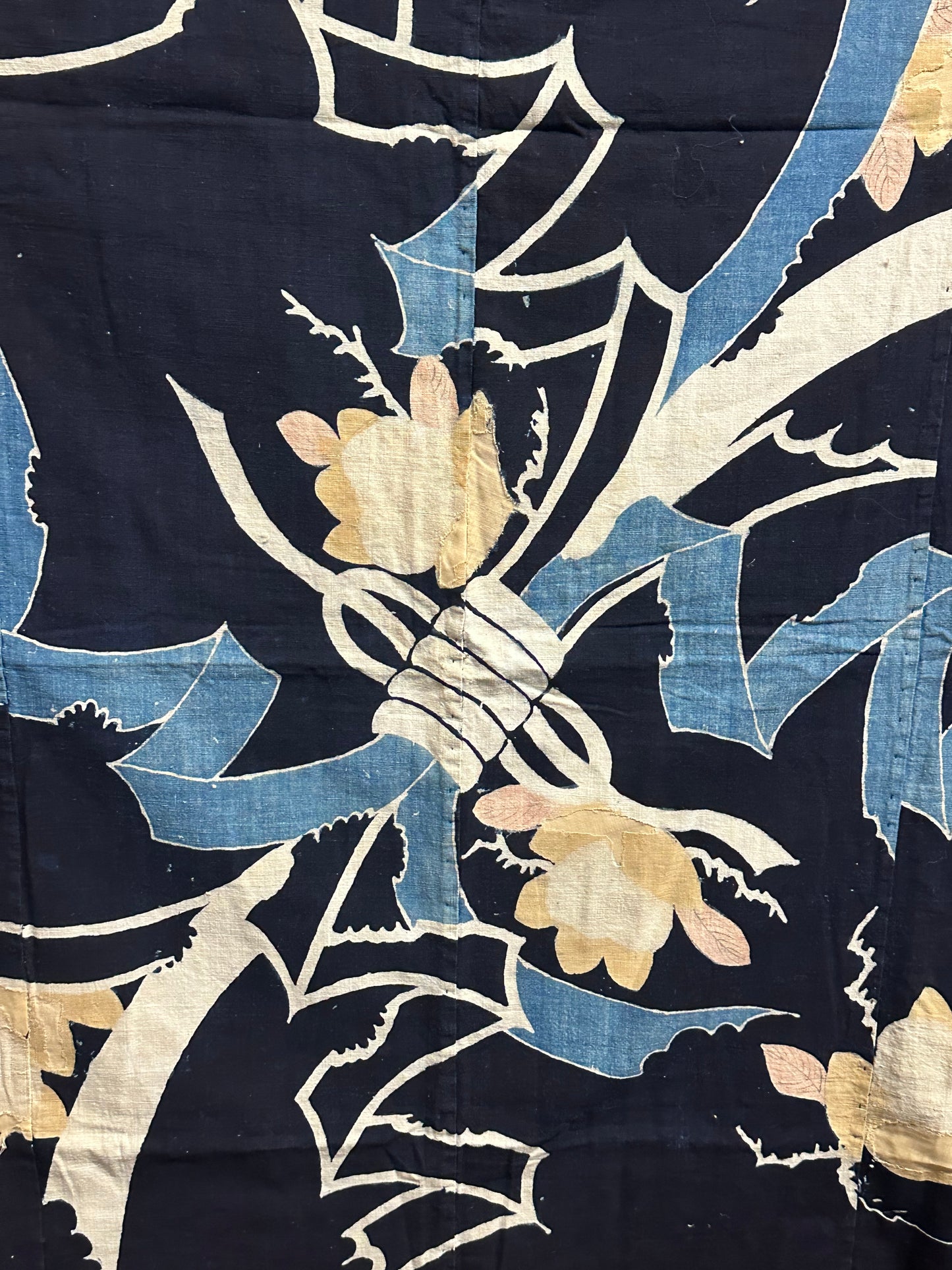 Antique Japanese 19th Century Textile - Tsutsugaki 51"x58"