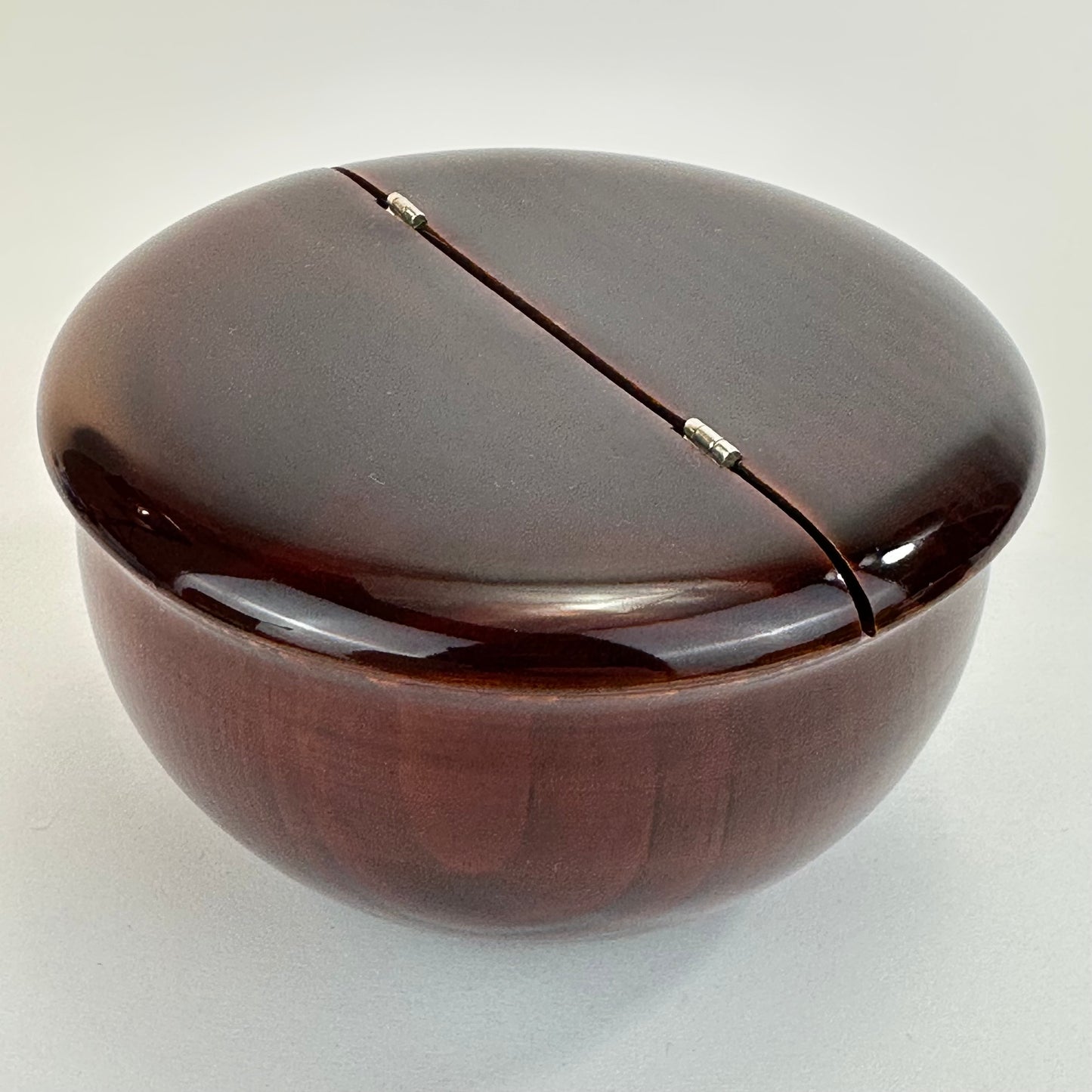 Vintage Japanese Natsume Wooden Tea Caddy Oimatsu Chaki