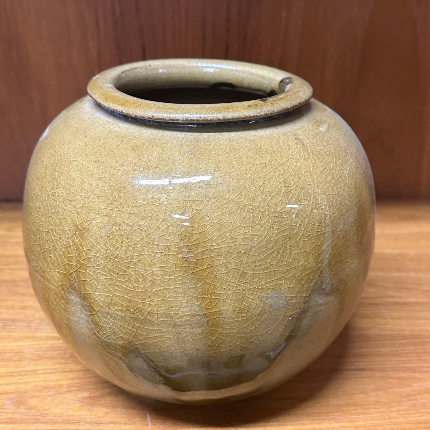 Vintage Japanese Showa Era (mid 20th) Hand Thrown Vase Ikebana