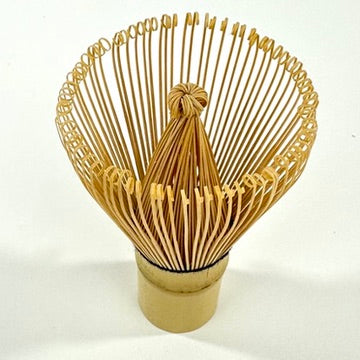 Japanese Style Handmade Bamboo Matcha Chasen Tea Whisk 100 Prong Hyappondate Chikundo NEW 4.5"H
