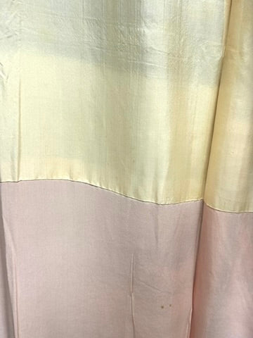 Vintage Japanese Silk Brocade Kimono Woven Kiku Chrysanthemum Burgundy Showa