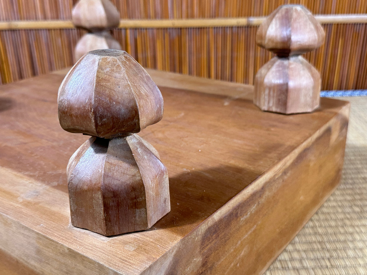 Vintage Japanese Goban 4.5" (12cm) Thick Go Game Board Floor Board C3