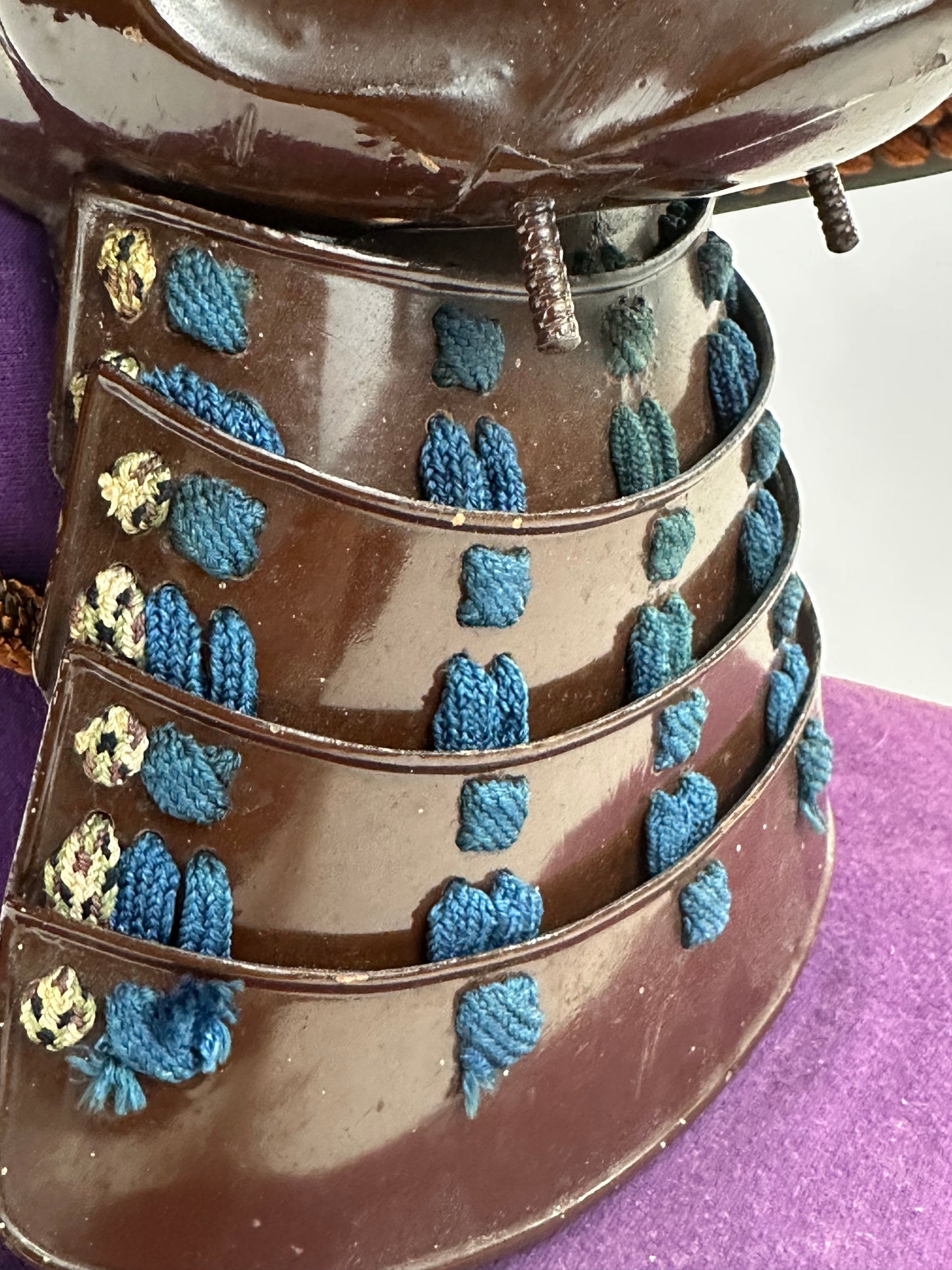 Antique Japanese Kabuto Helmet Bushido Edo Period Ichinotani Kawari Cliff Style LS#112