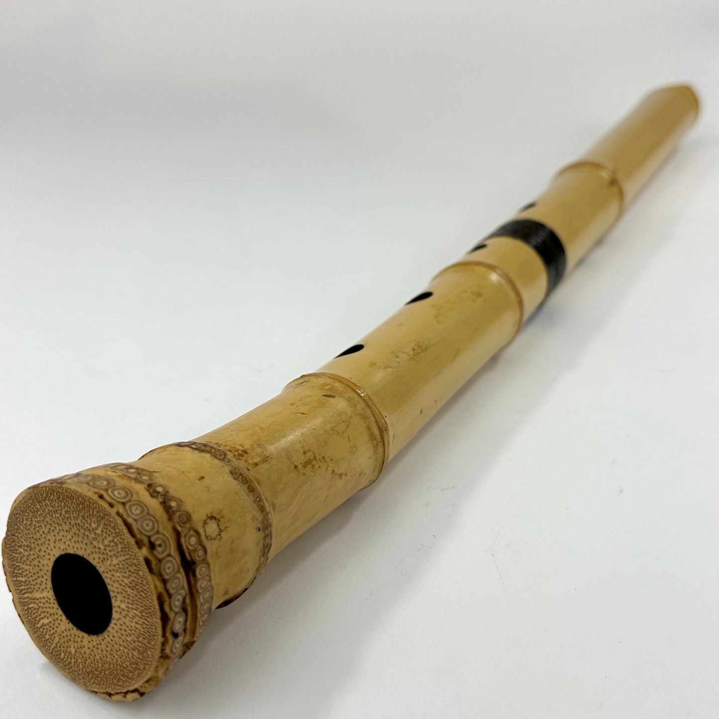 Vintage Shakuhachi Bamboo Jiari Flute Showa Era c1970's Playable Condition 2piece