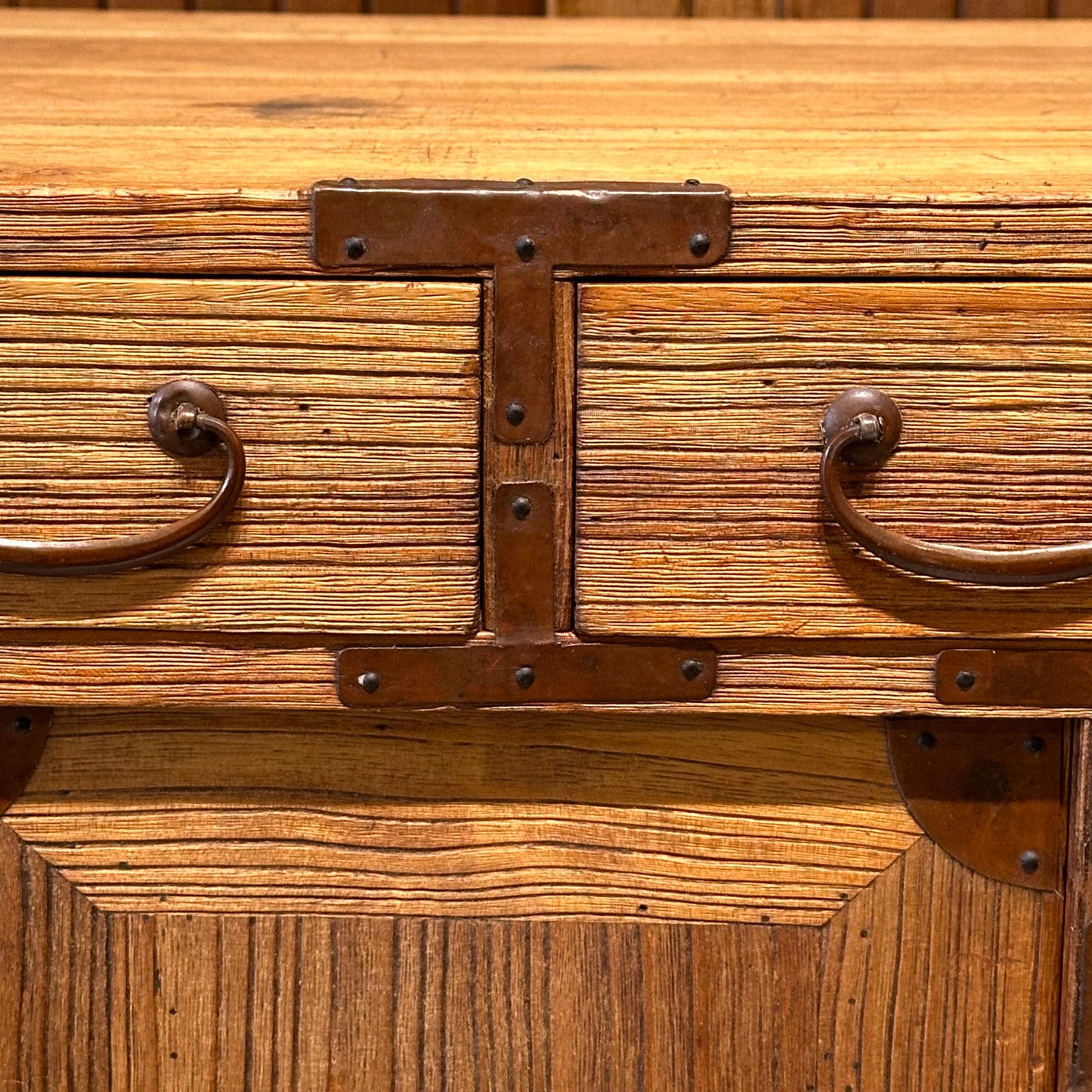 Antique Japanese Taisho Era (c1920’s) Kiri Kodansu Personal Tansu 6 Drawer 24"W