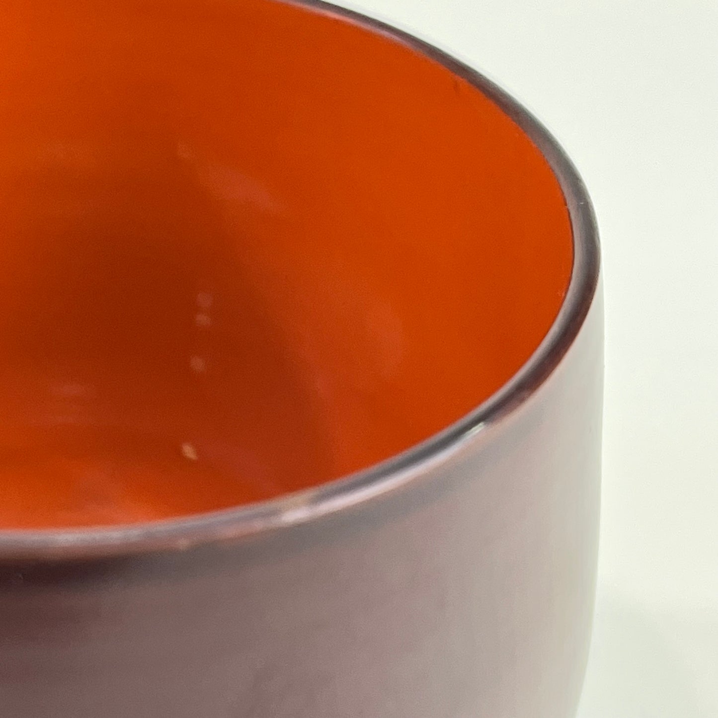 Vintage Japanese Kinrinji Natsume Tea Caddy Tea Ceremony 4” Red Intireor