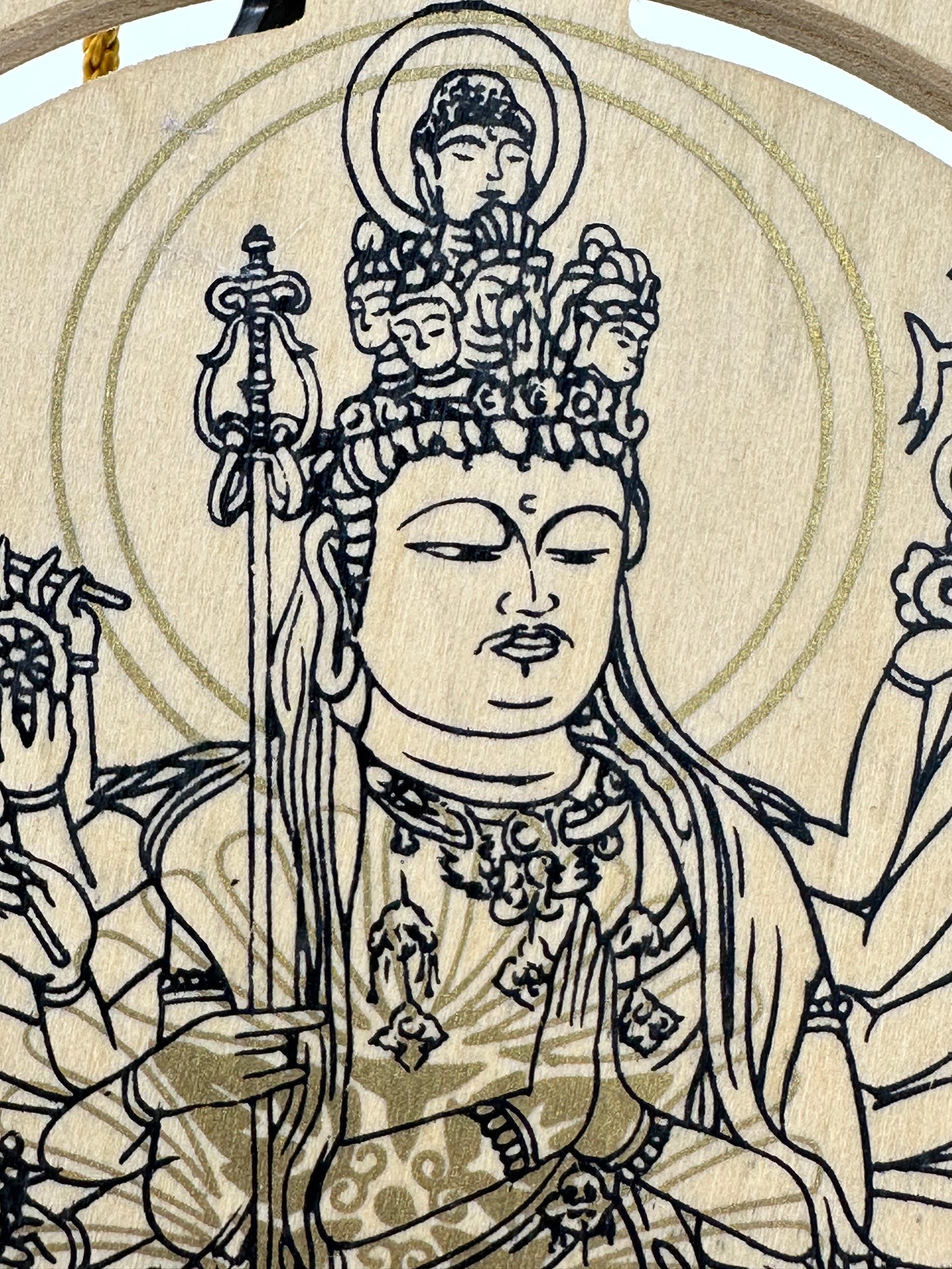 Vintage Japanese Ema Votive Plaque Hand-Painted Wooden Shrine Offering Wishes & Blessings  5"