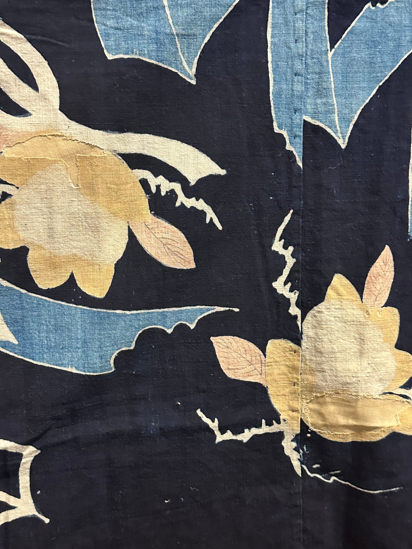 Antique Japanese 19th Century Textile - Tsutsugaki 51"x58"