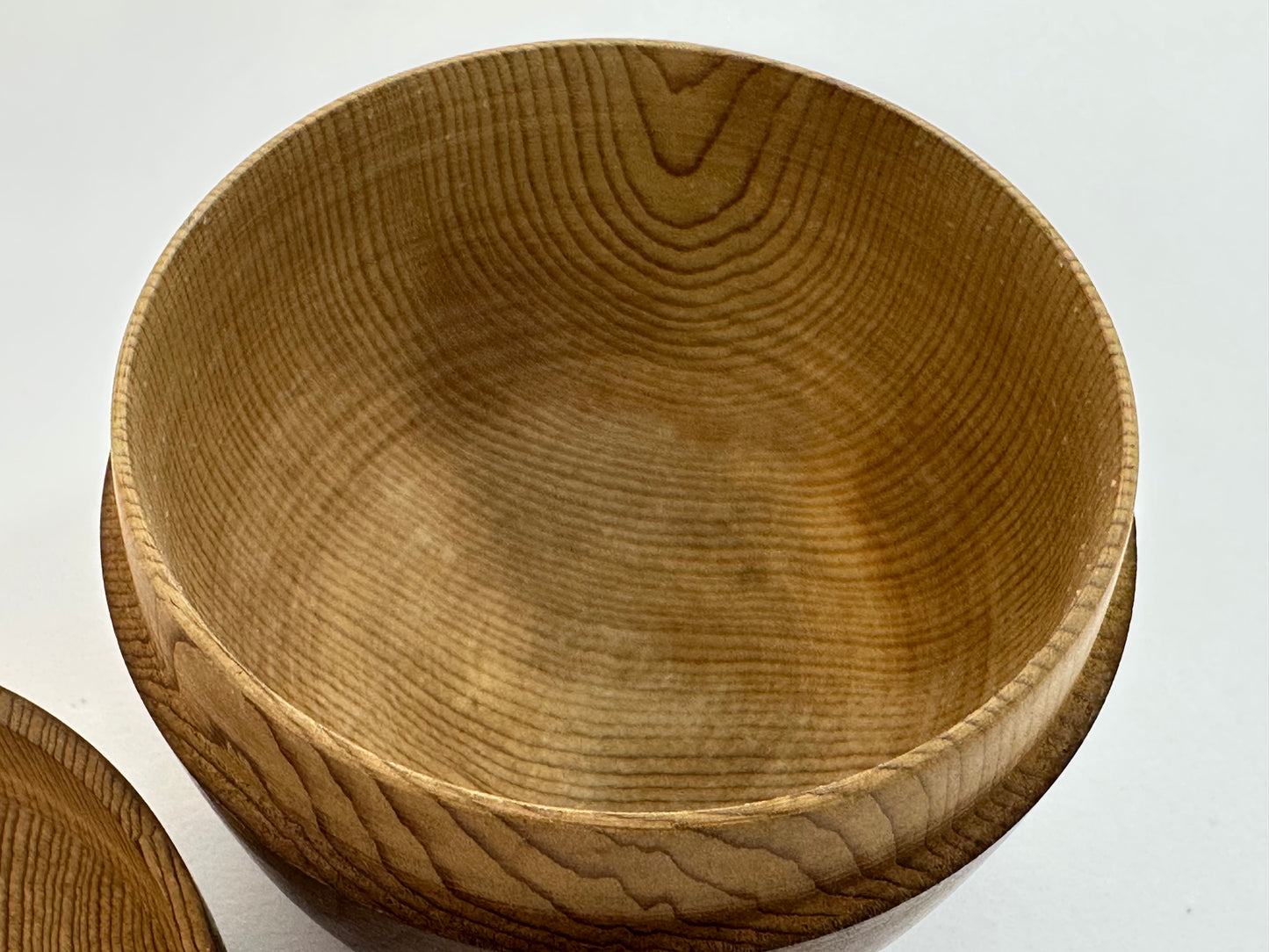 Vintage Japanese Wooden Natsume w/ Fine Natural Wood Grain 3"