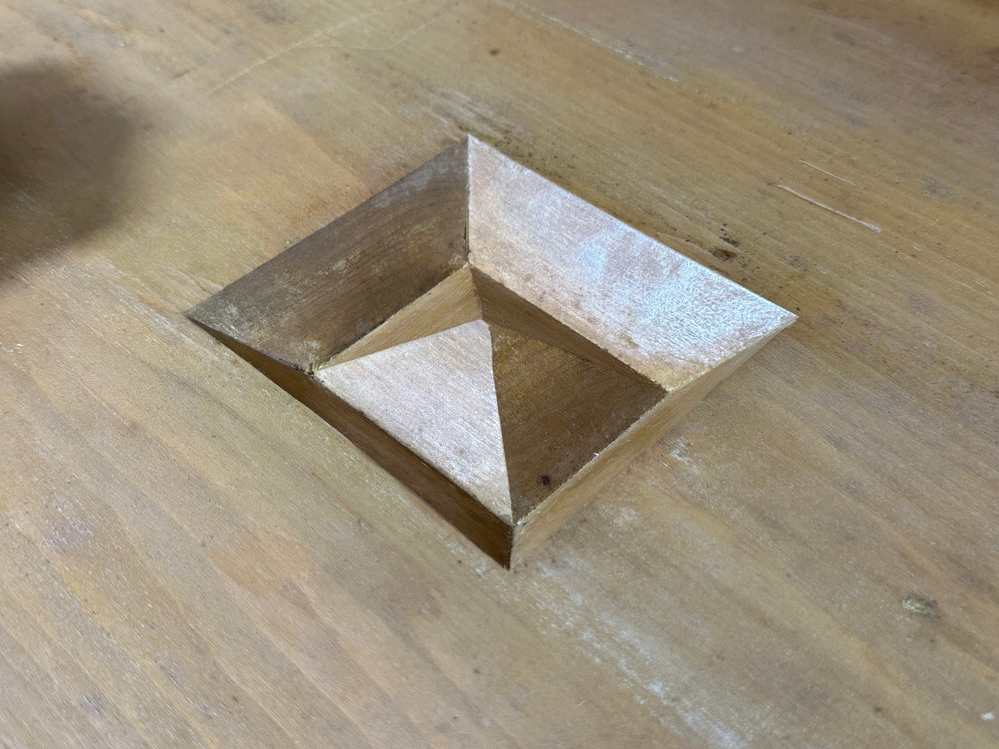 Vintage Japanese Goban 7" (17.5cm) Thick Go Game Board Floor Board A1