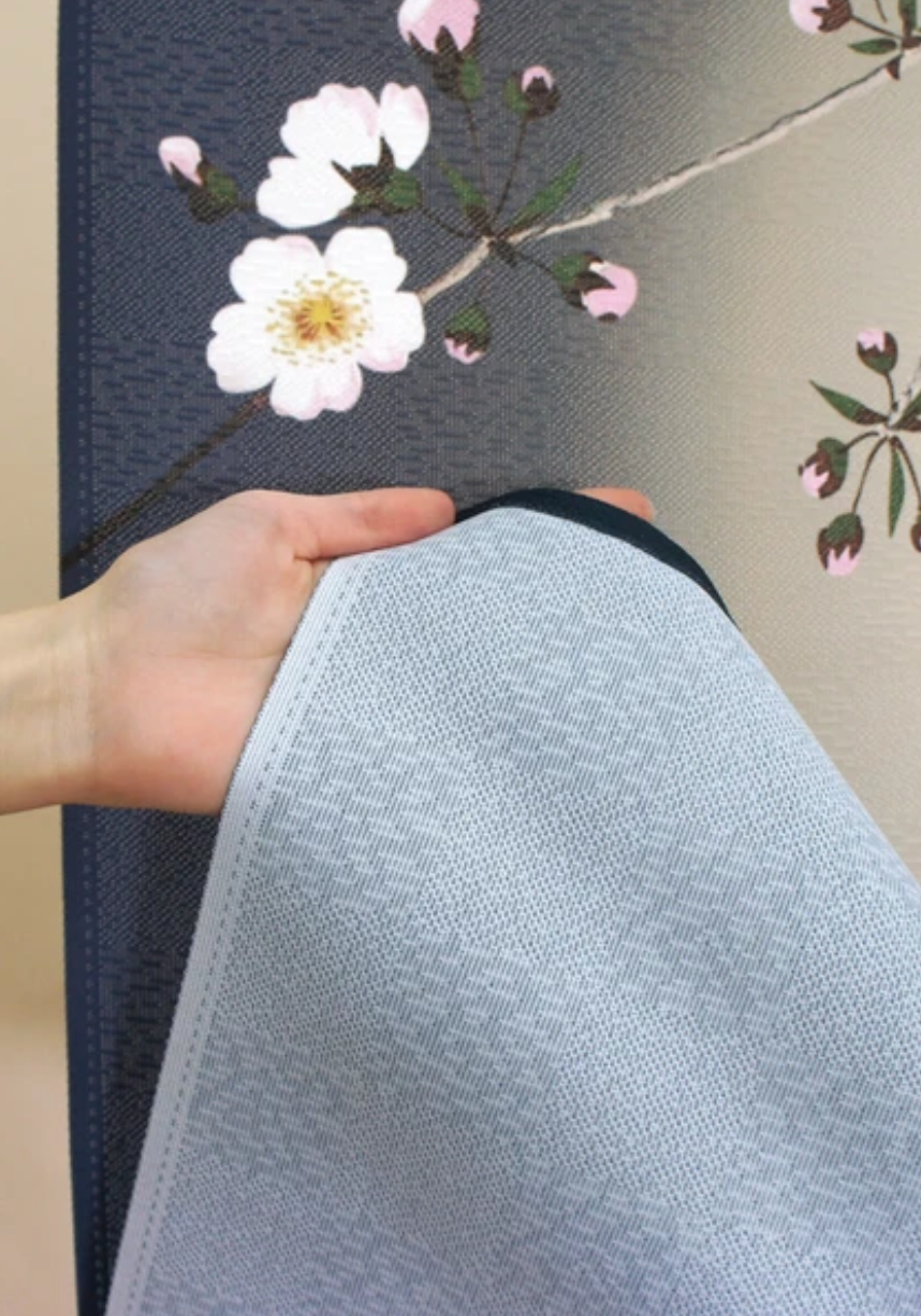 New Japanese Noren Curtain Yoizakura Moon Cherry Blossom 150cm