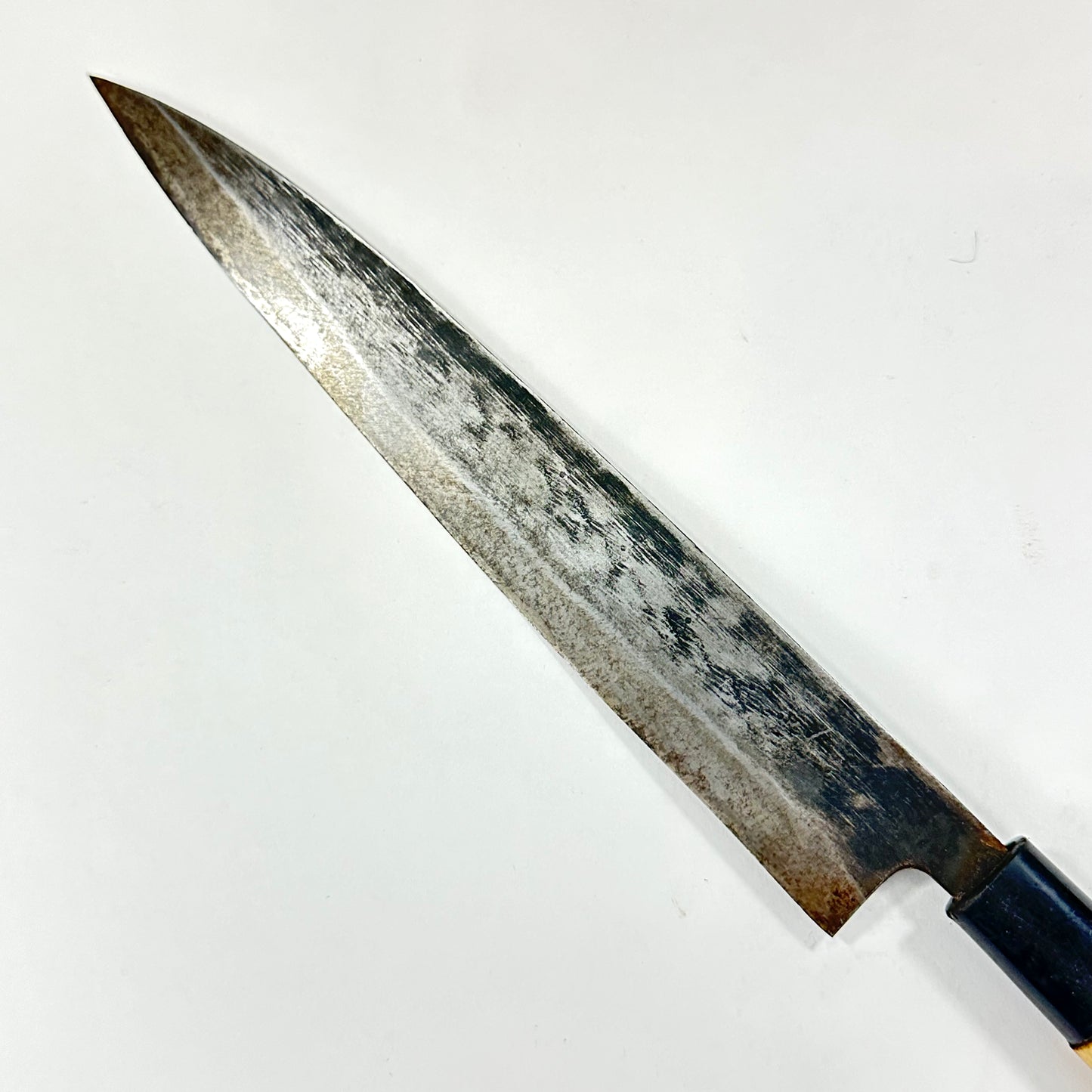 Vintage Japanese Chef's Sashimi Sushi Knife 8.5" Blade Laminated Samurai Steel