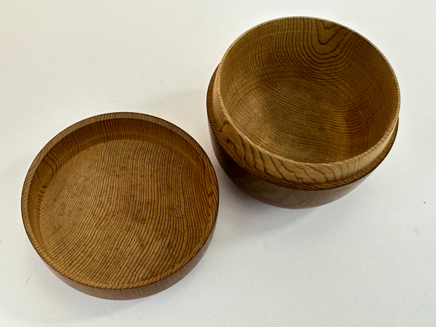 Vintage Japanese Wooden Natsume w/ Fine Natural Wood Grain 3"