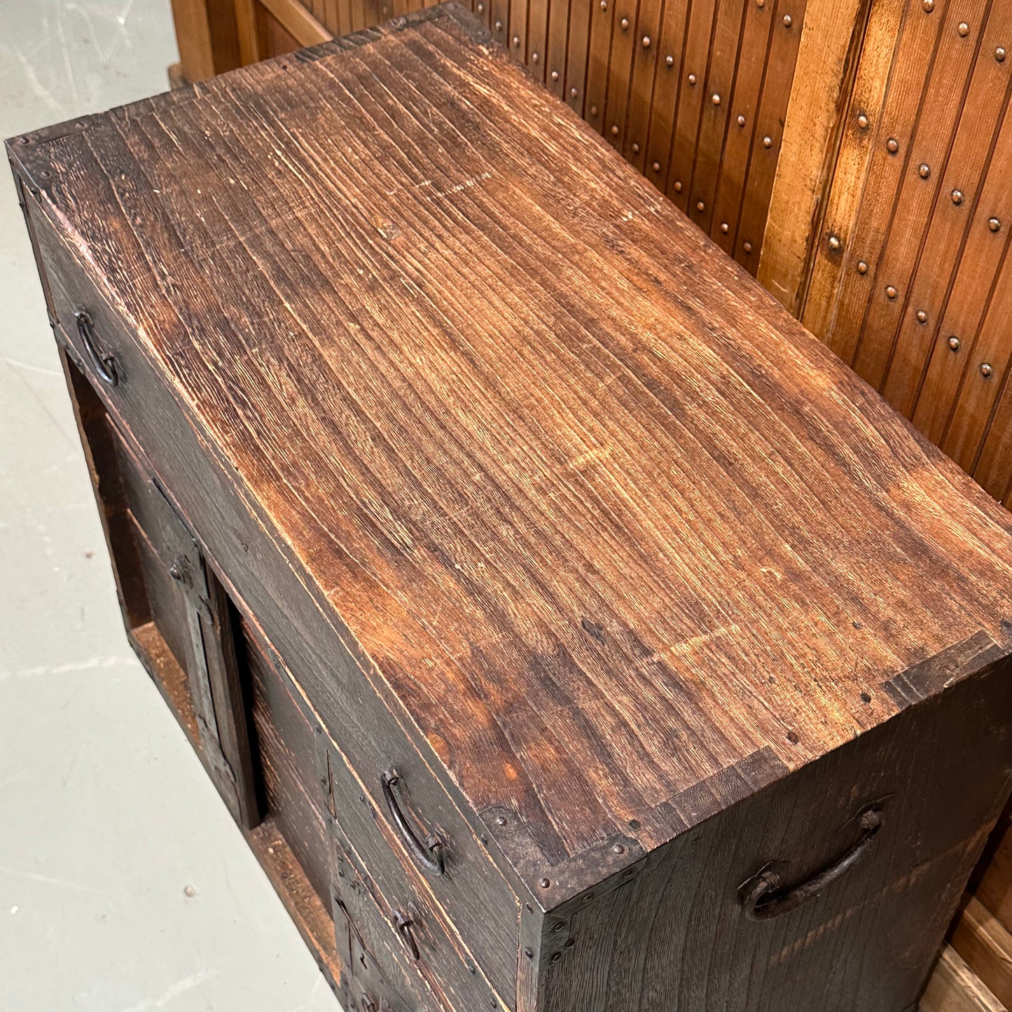 Antique Japanese Meiji Era (c1870’s) Kiri Bodansu Personal Tansu 8 Drawer 23"W