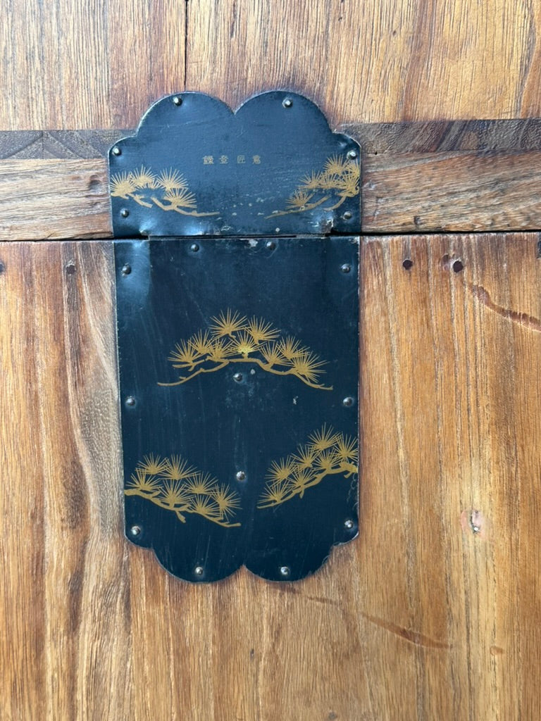 Antique Japanese Taisho Era c1920's Clothing Chest Kiri Ishodansu Tansu 60.5"H