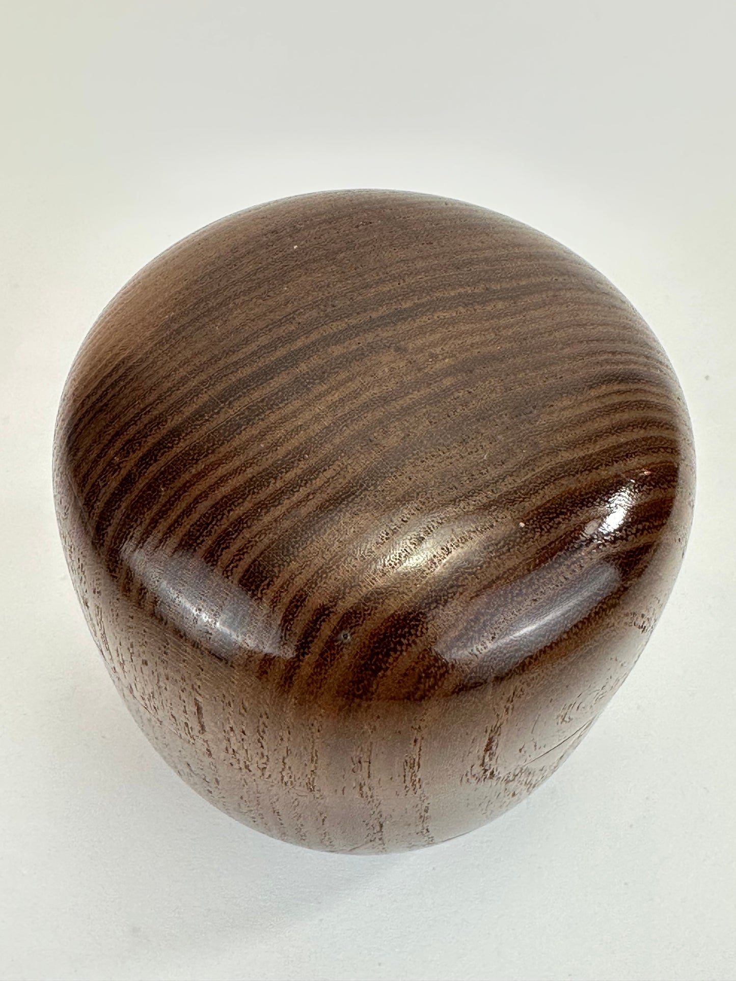 Vintage Japanese Wooden Tea Ceremony Natsume Usuki w/ Natural Wood Grain