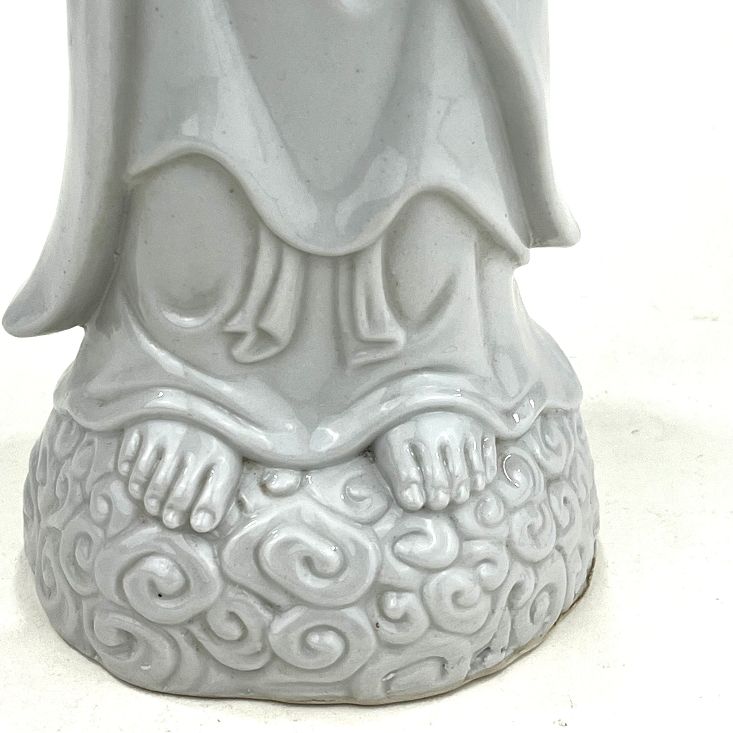 Quan-Yin Statue Porcelain Kutani God/Gooddess of Compassion Standing Pose 12”