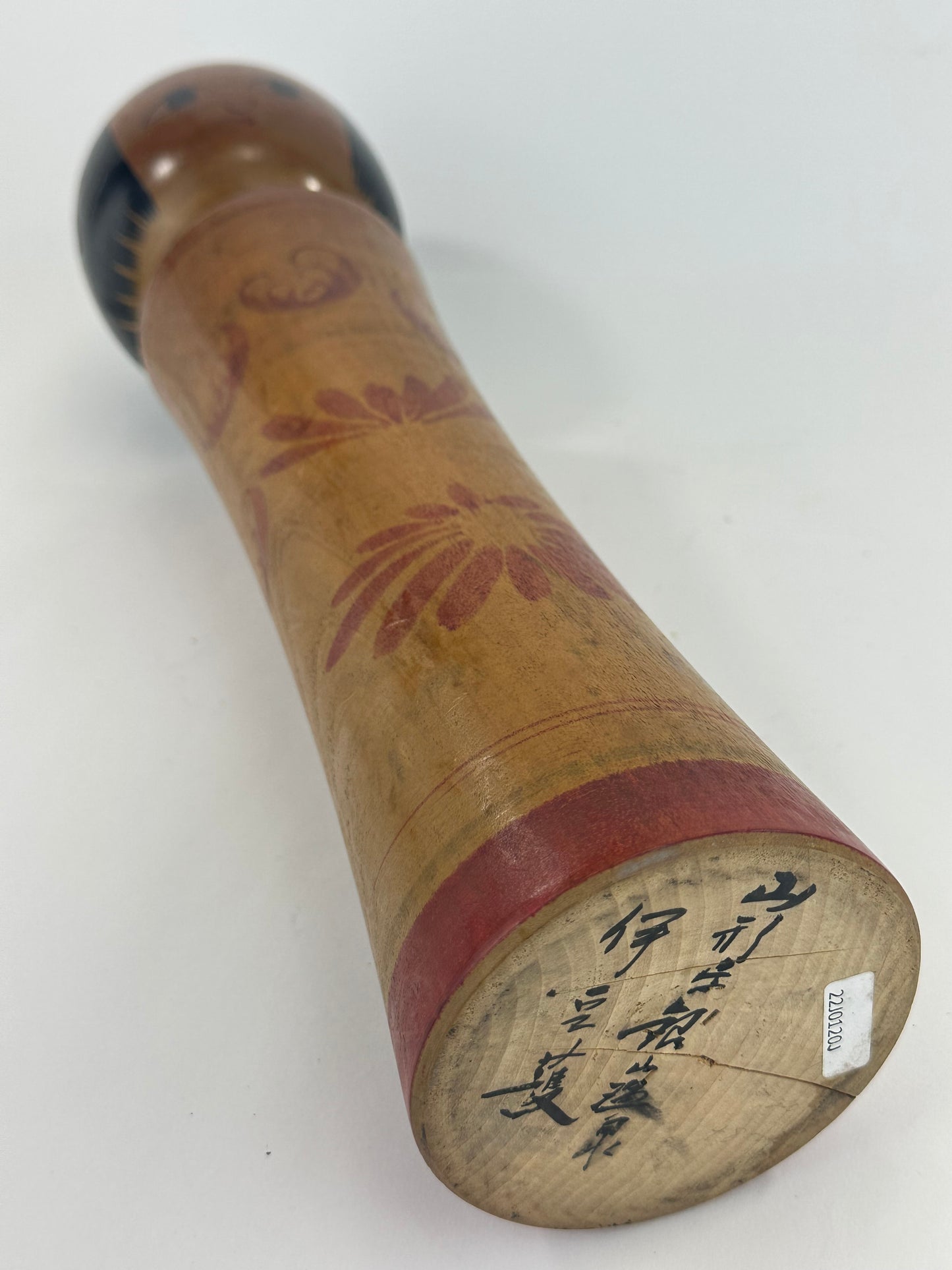 Vintage Japanese Large Kokeshi Wooden Doll Signed by Maker 18"