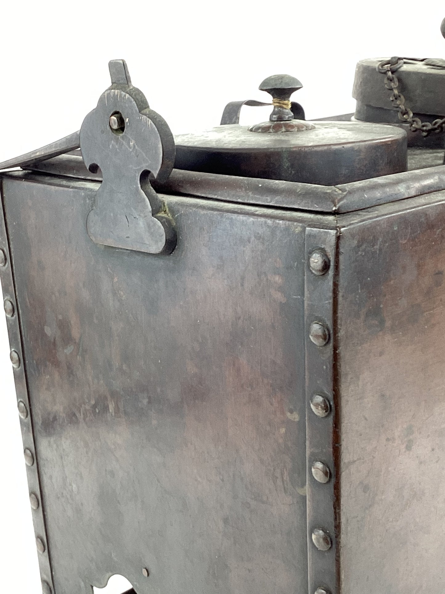 Antique Japanese Charcoalheated Copper Sake Bottle Warmer