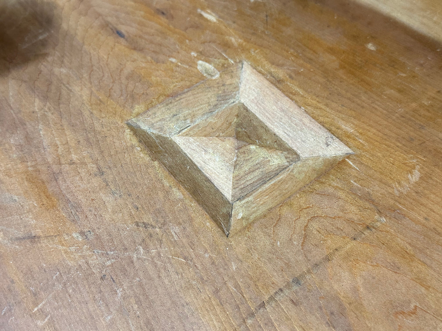 Vintage Japanese Goban 4.5" (12cm) Thick Go Game Board Floor Board C3