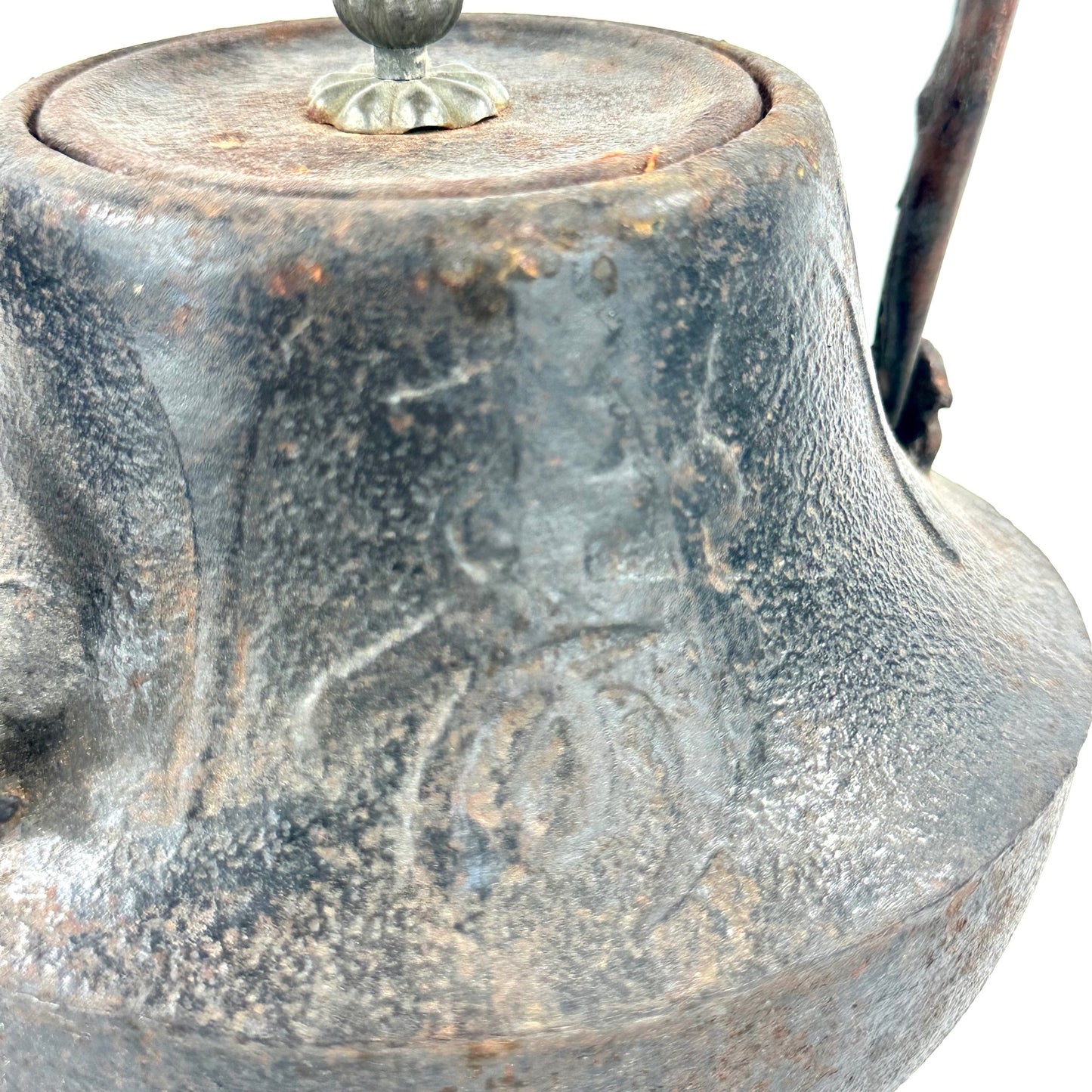 Vintage Japanese Cast Iron Sake Pouring Kettle Chōshi