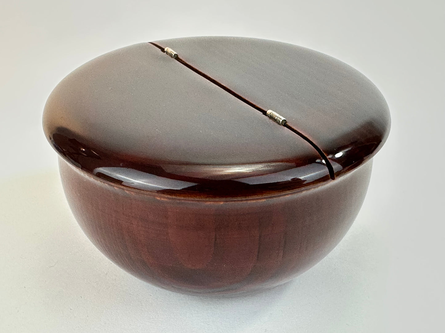 Vintage Japanese Natsume Wooden Tea Caddy Oimatsu Chaki