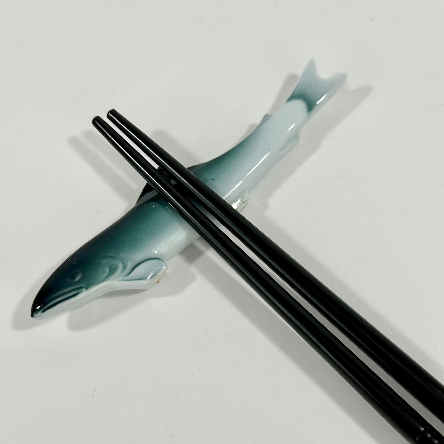 Vintage Japanese Ceramic Hashioki Chopstick Rest Hand Painted Showa Era ~3"L