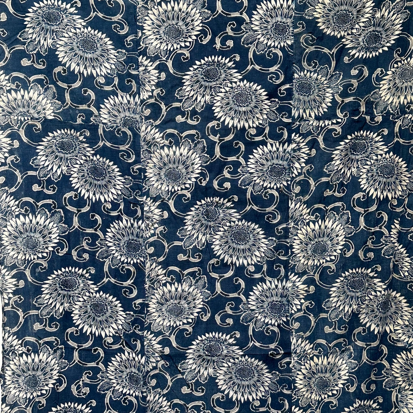 Antique Japanese 19th Century Textile - Katazome Indigo  38"x72" #70