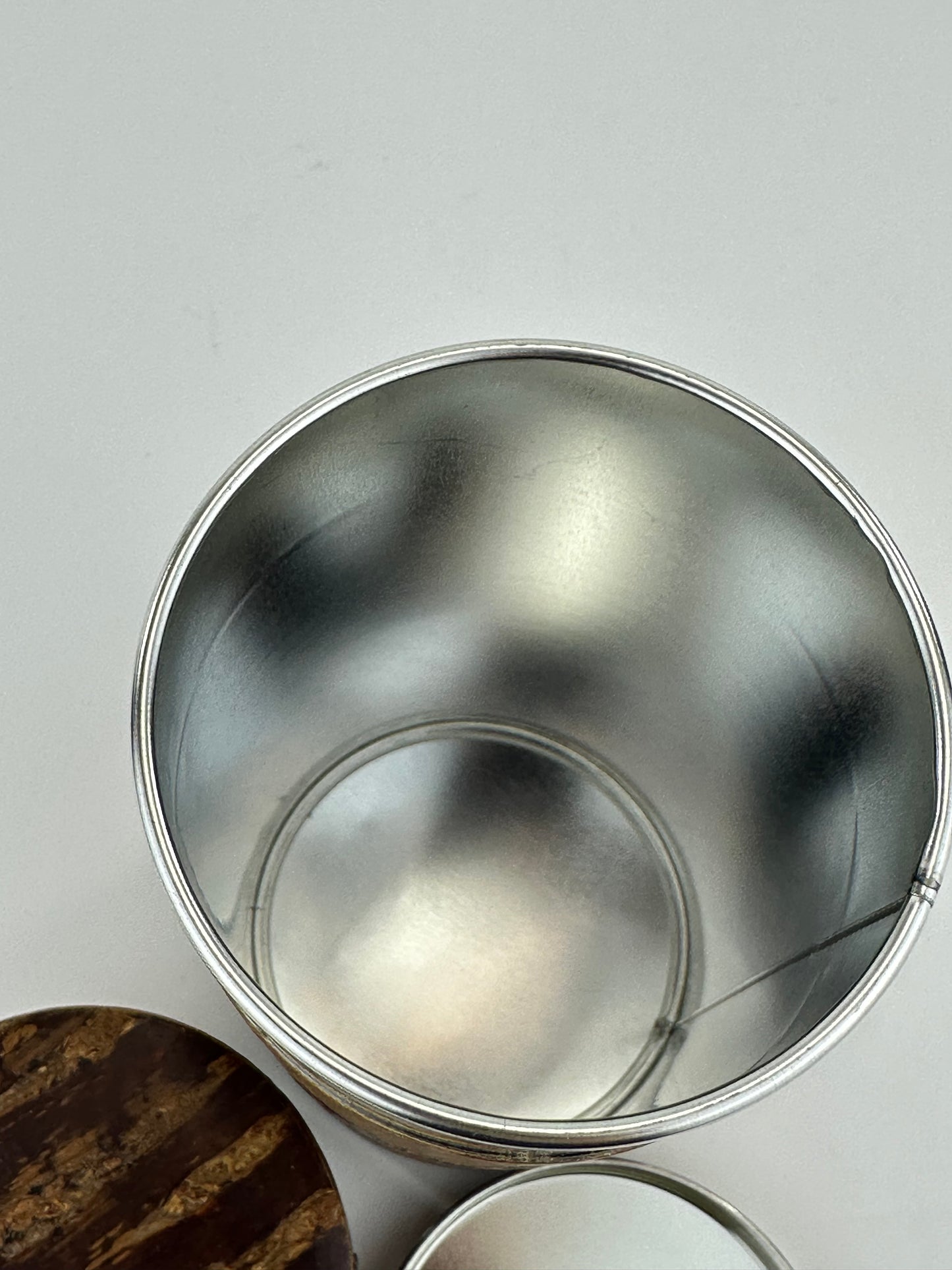 Japanese Tea Ceremony Natsume Natural Cherry Bark Tea Jar Bamboo Carving 6.25”