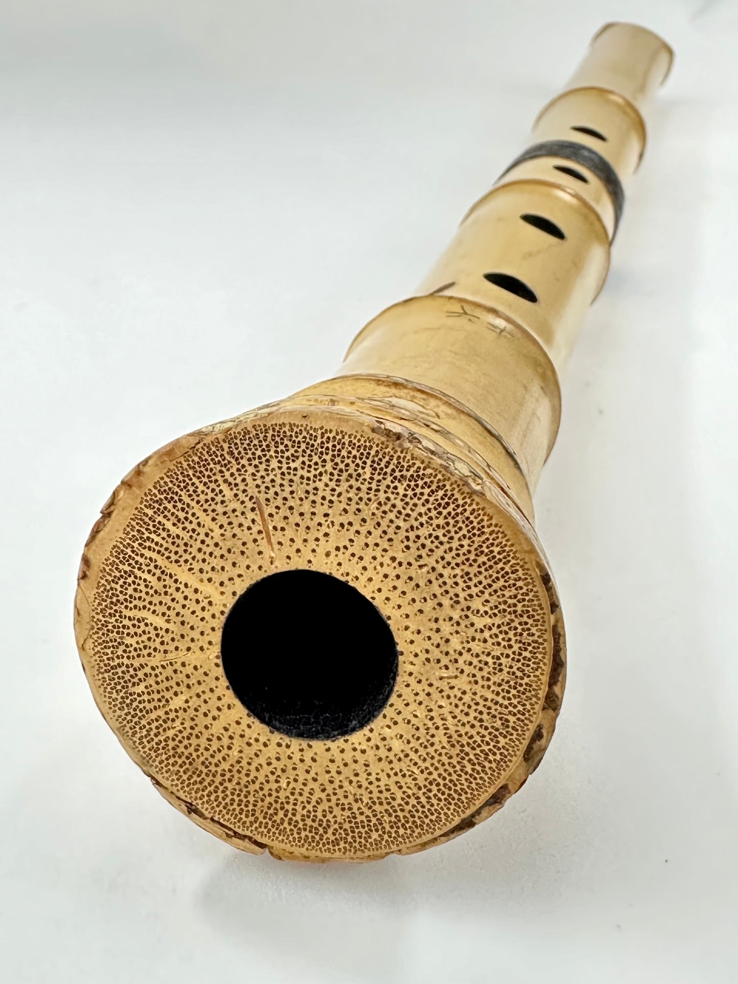 Vintage Shakuhachi Bamboo Jiari Flute Showa Era c1970's Playable Condition 2piece