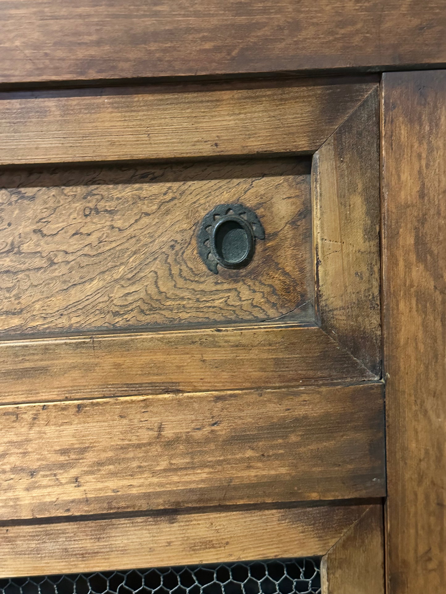 Antique Japanese Meiji Era Mizuya Kitchen Tansu 3ft