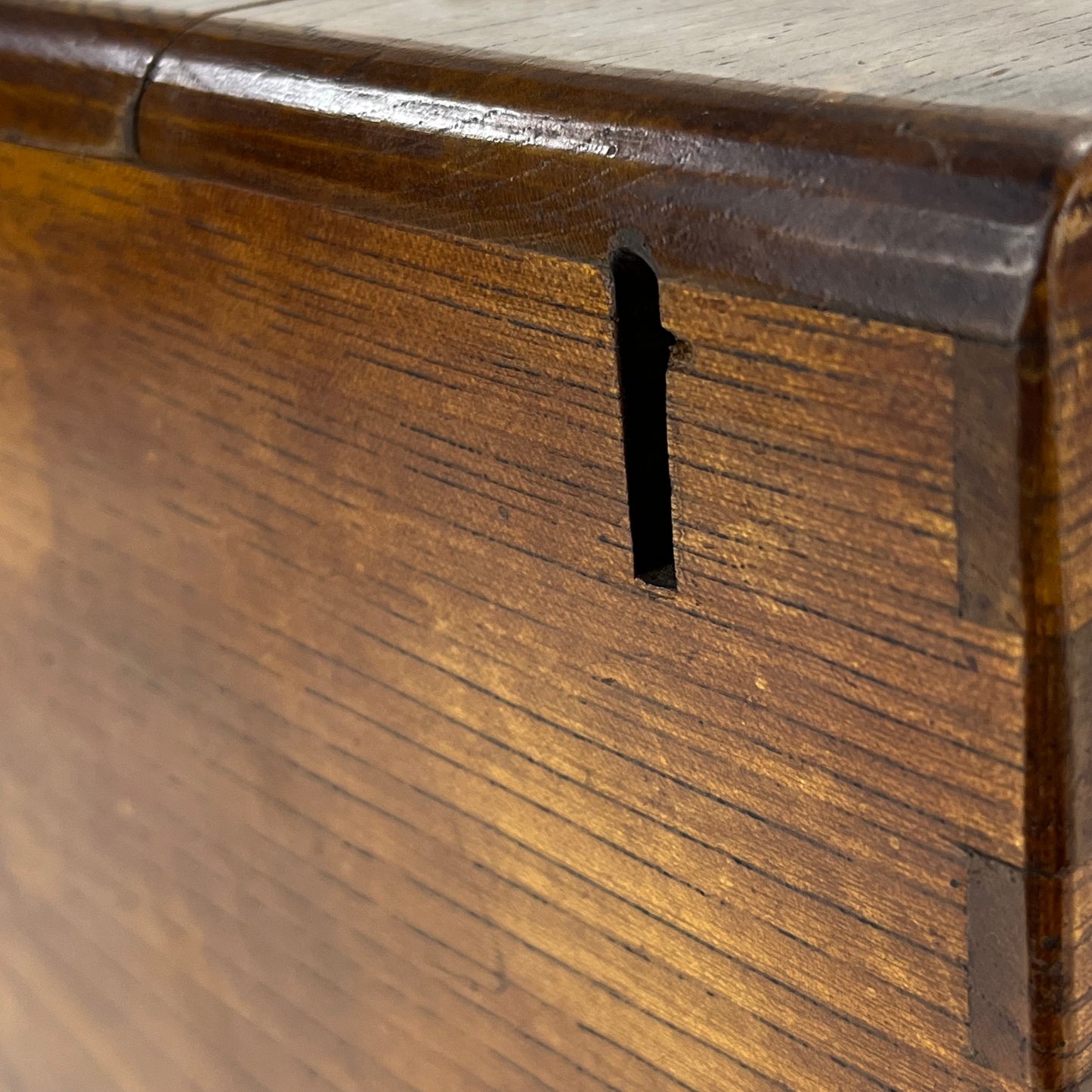 Antique Japanese Taisho c1930 Sugi Wood Haribako Calligraphy Tansu 10"