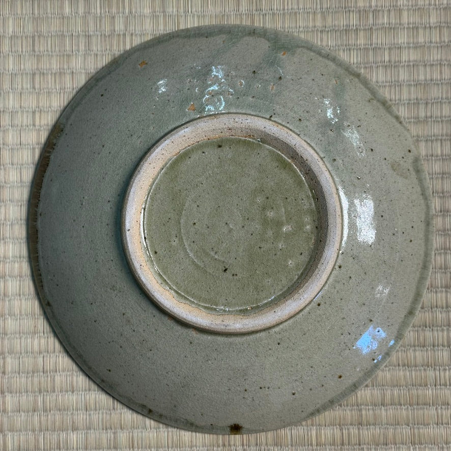 Vintage Japanese Mashiko Mingei Hamada School Stoneware Plate c1970 12"W