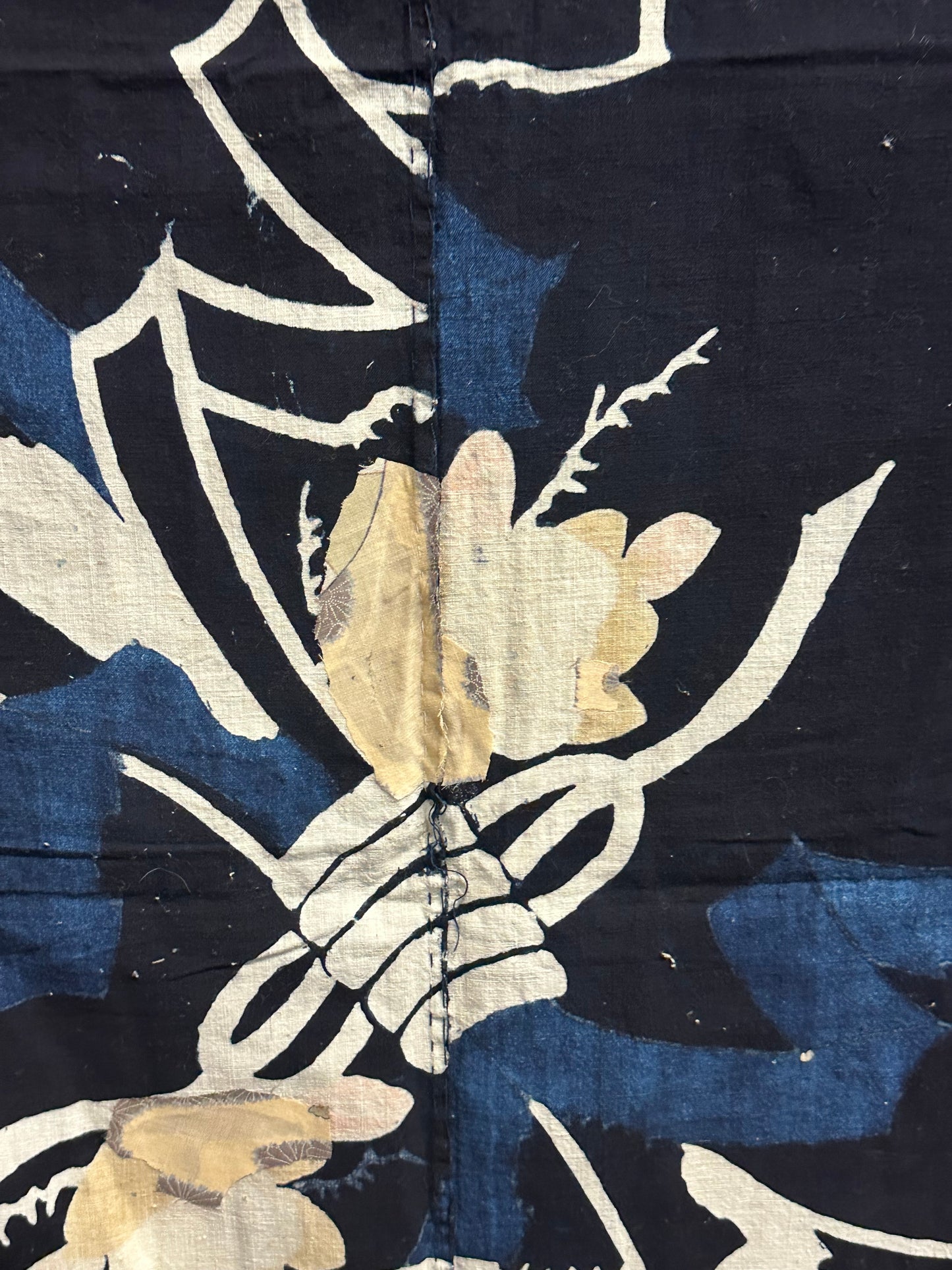 Antique Japanese 19th Century Textile - Tsutsugaki 51"x58"