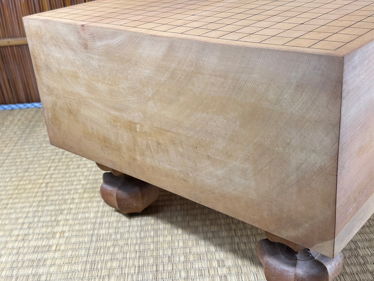 Vintage Japanese Goban 7" (17.5cm) Thick Go Game Board Floor Board A1