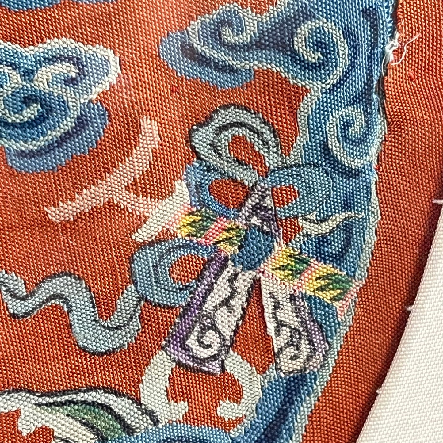 Framed Chinese Silk Wedding Emboidery Roundel (c.1900) 22"