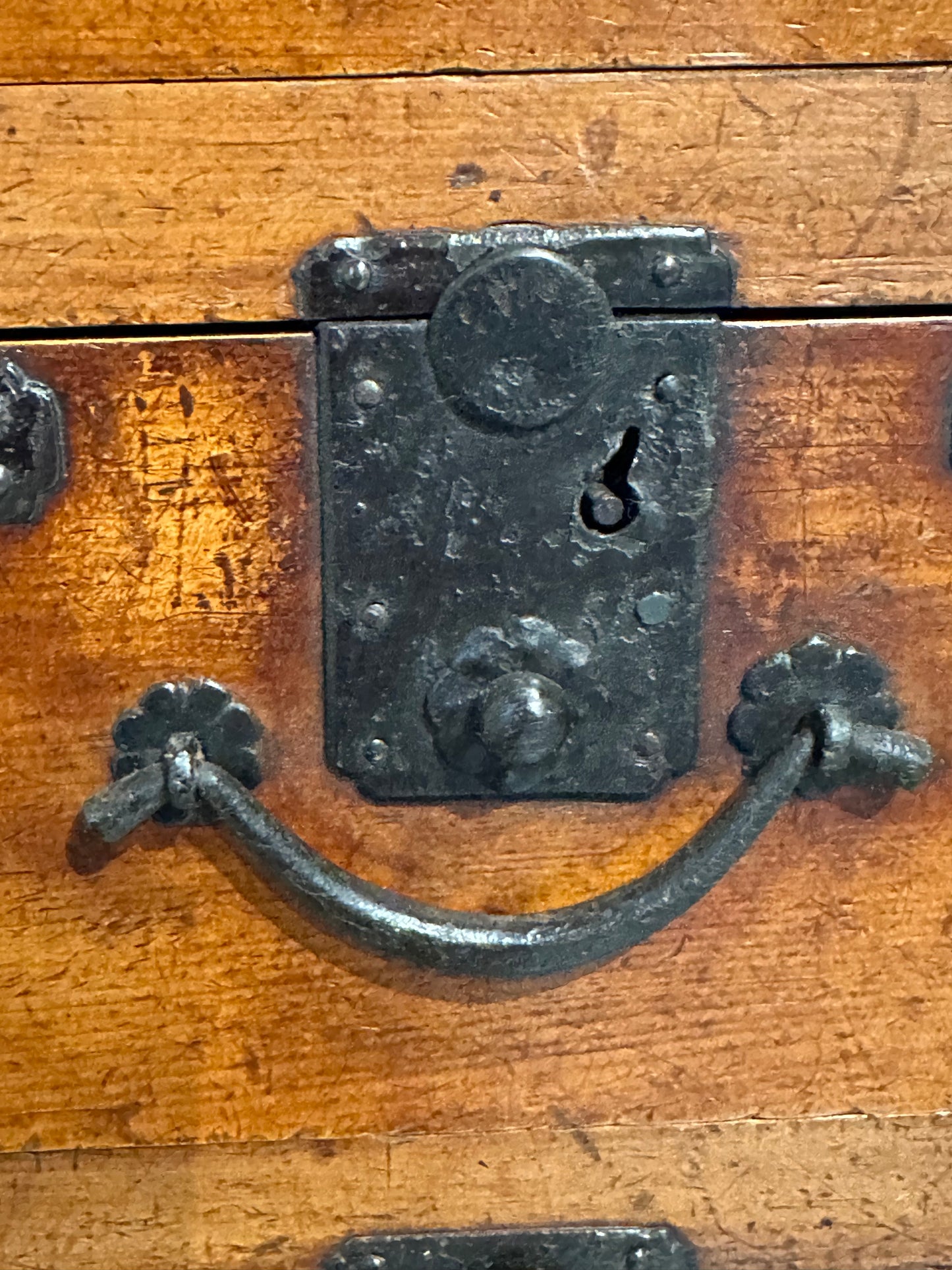 Antique Japanese Meiji Period Chobadansu Merchant Tansu Chest 38"W LS#127