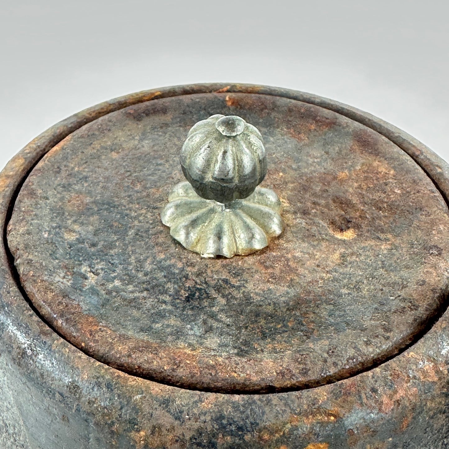 Vintage Japanese Cast Iron Sake Pouring Kettle Chōshi