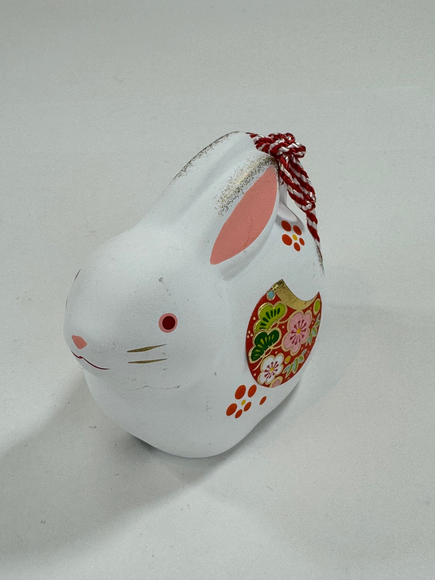 Japanese Zodiac Animal Rabbit Small Ceramic Bell 2”