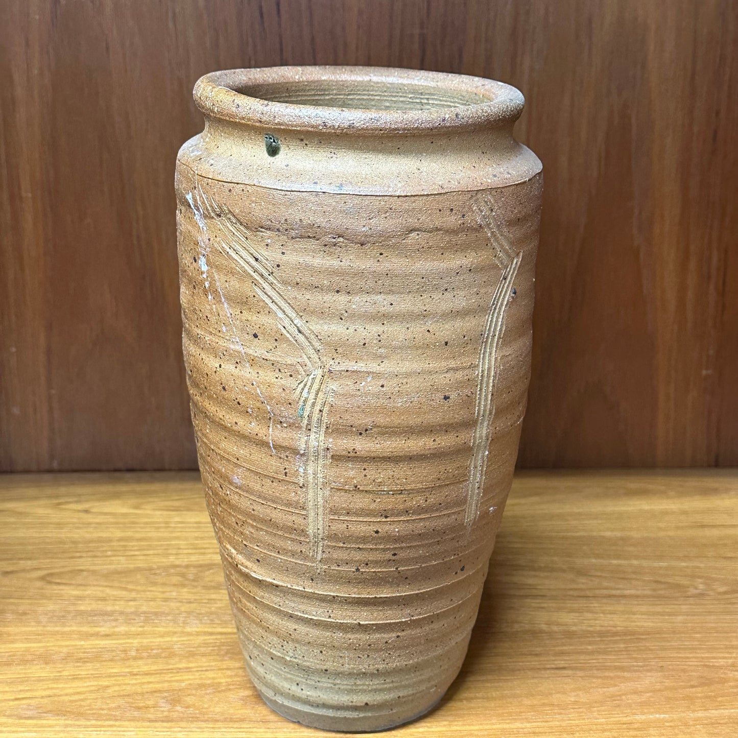 Vintage Japanese Showa Era (mid 20th) Hand Thrown Vase Ikebana