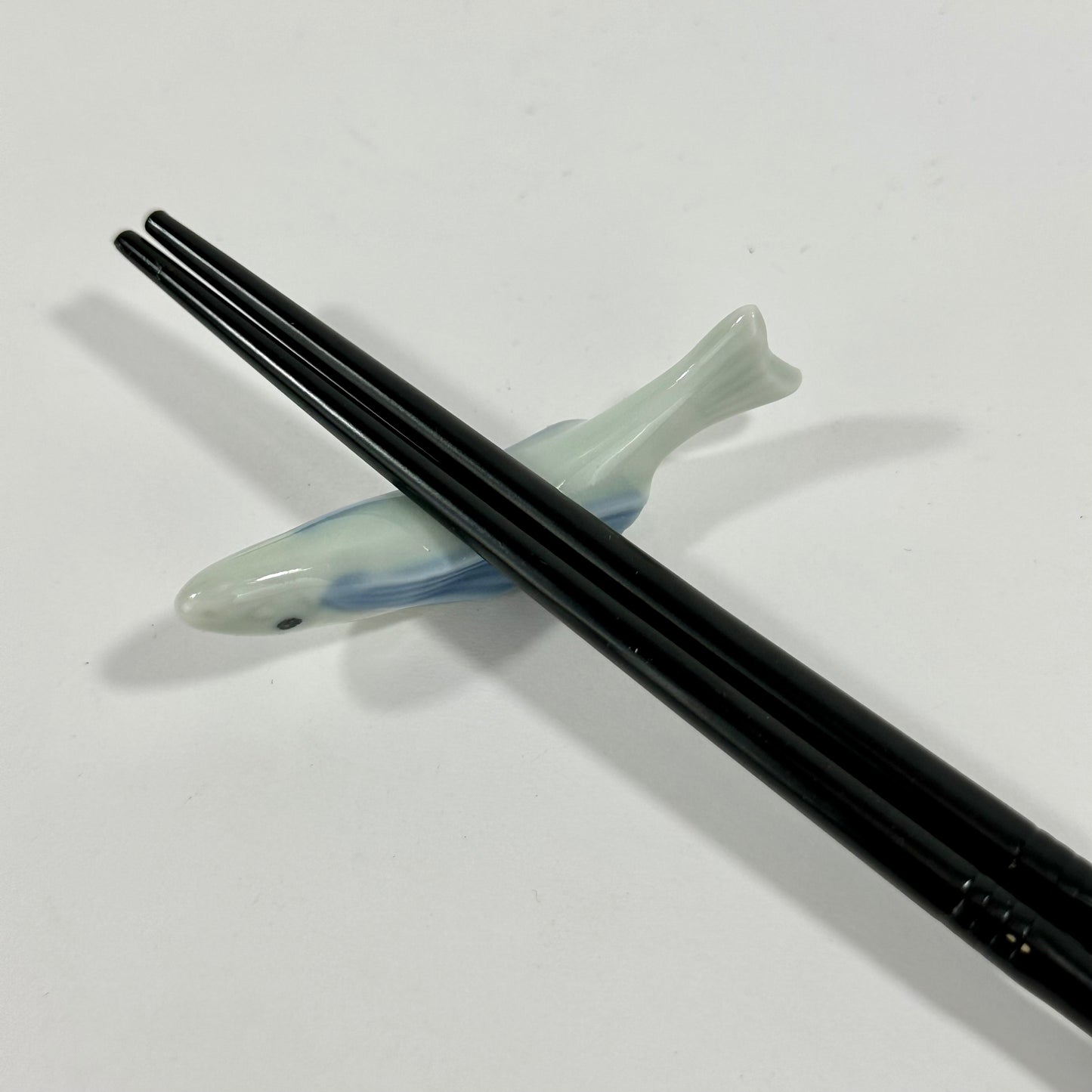 Vintage Japanese Ceramic Hashioki Chopstick Rest Hand Painted Showa Era ~3"L