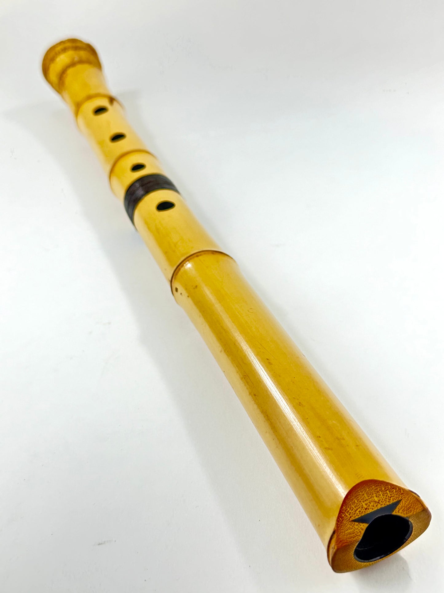 Vintage Shakuhachi Bamboo Jiari Flute Showa Era c1970's Playable Condition 2piece