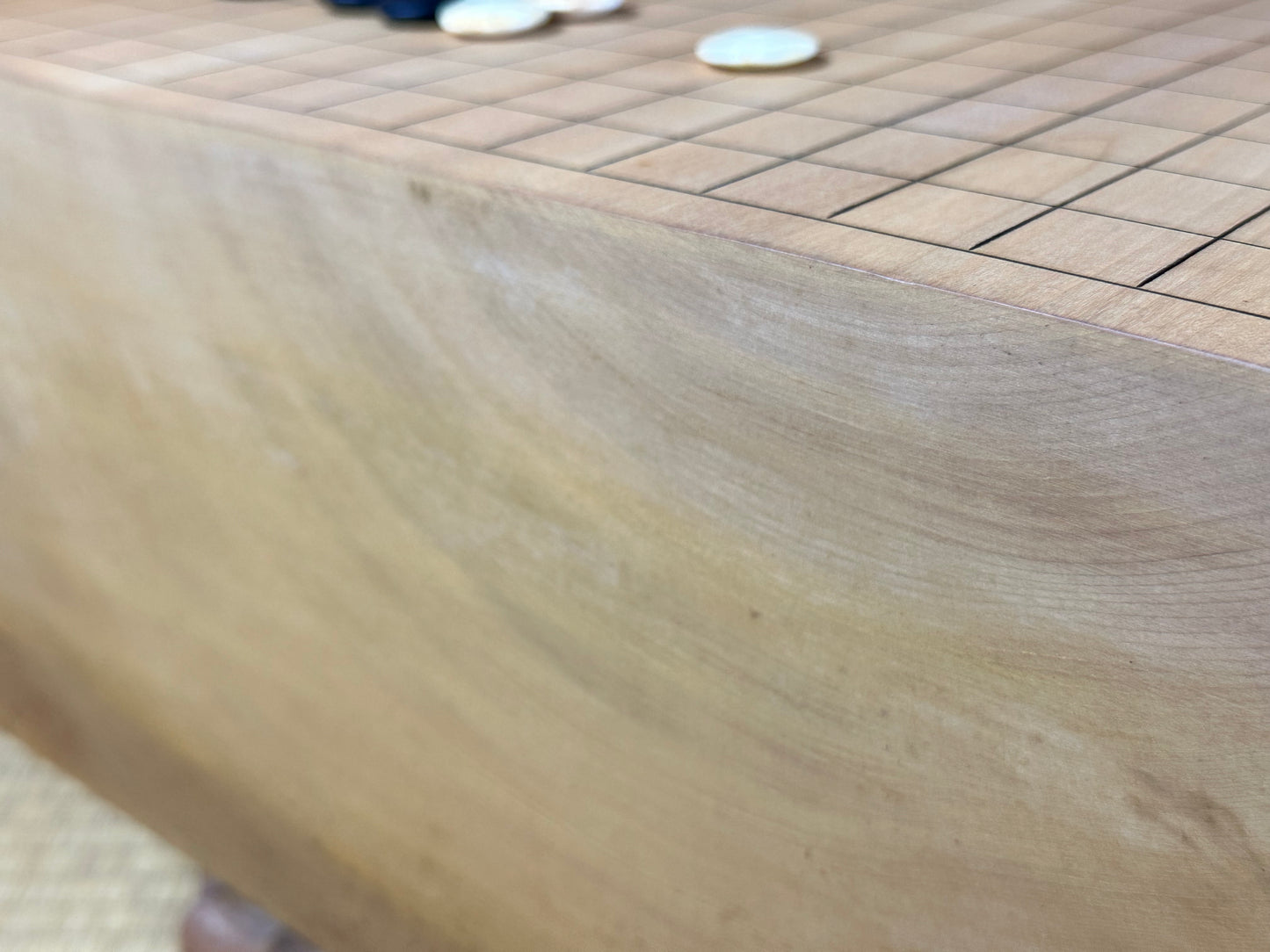 Vintage Japanese Goban 7" (17.5cm) Thick Go Game Board Floor Board A1