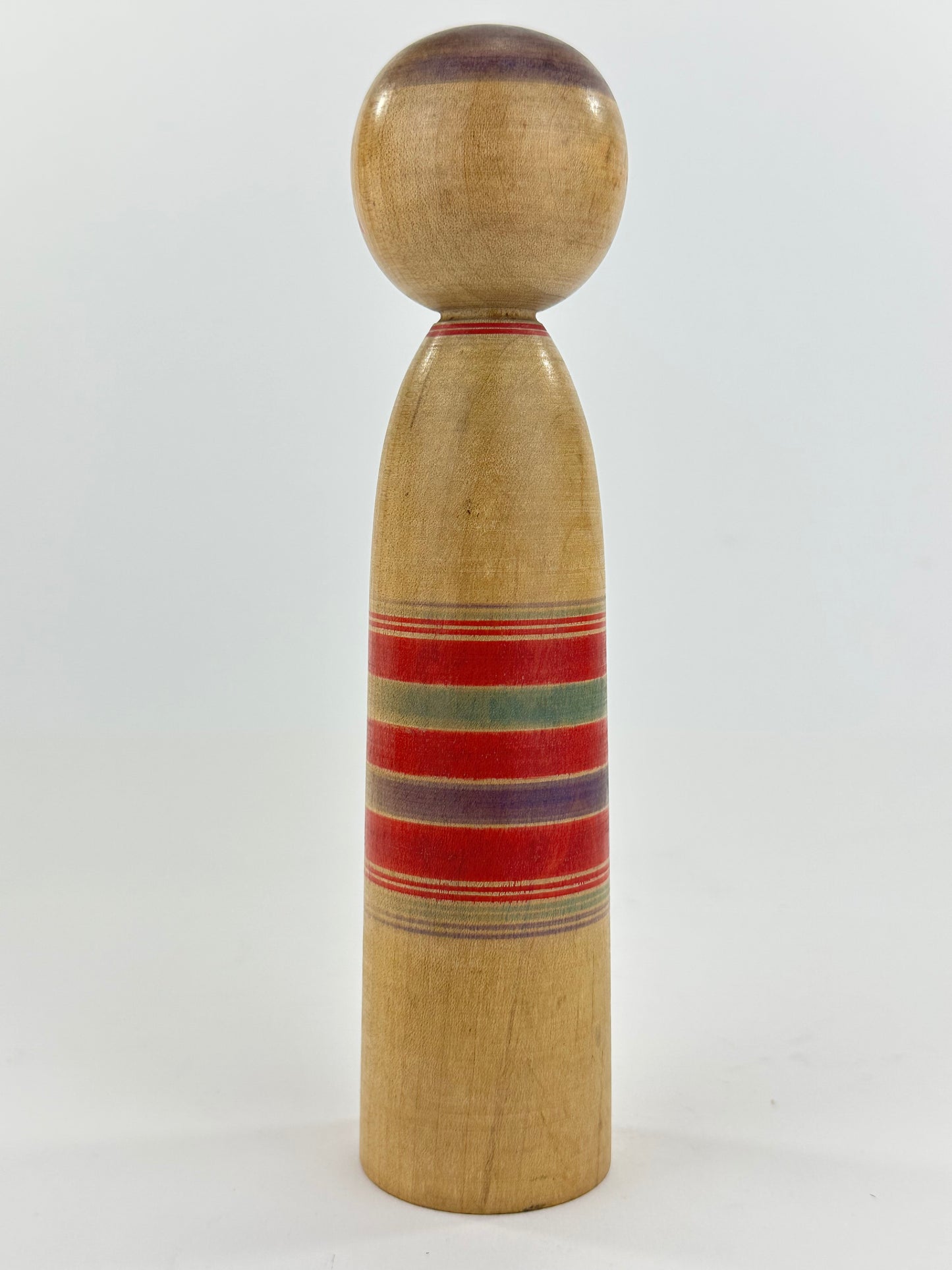 Vintage Japanese Kokeshi Wooden Doll Signed by Maker 7"