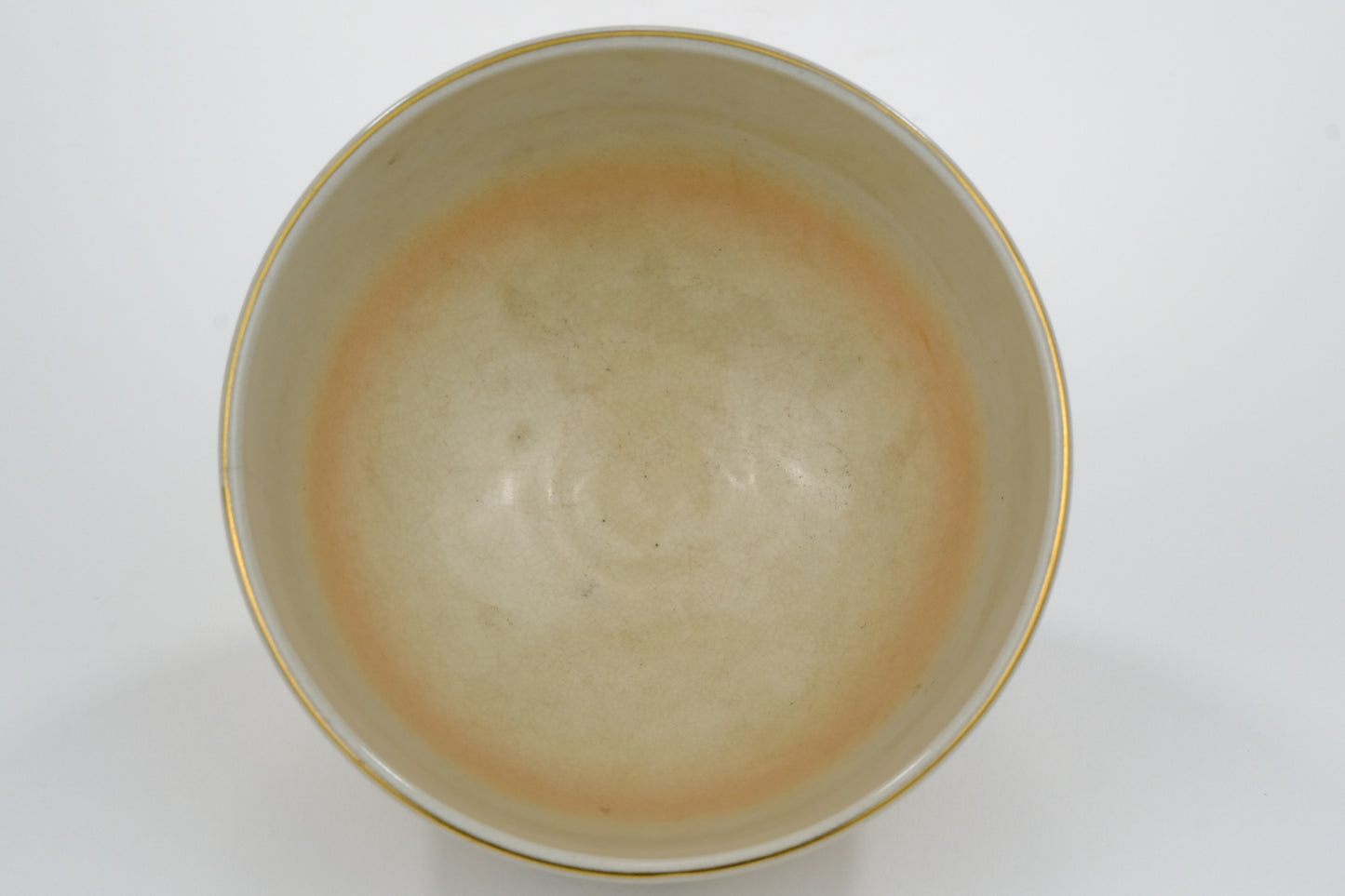 Vintage Japanese Hand Thrown Ceramic Tea Bowl Chawan (hairline)