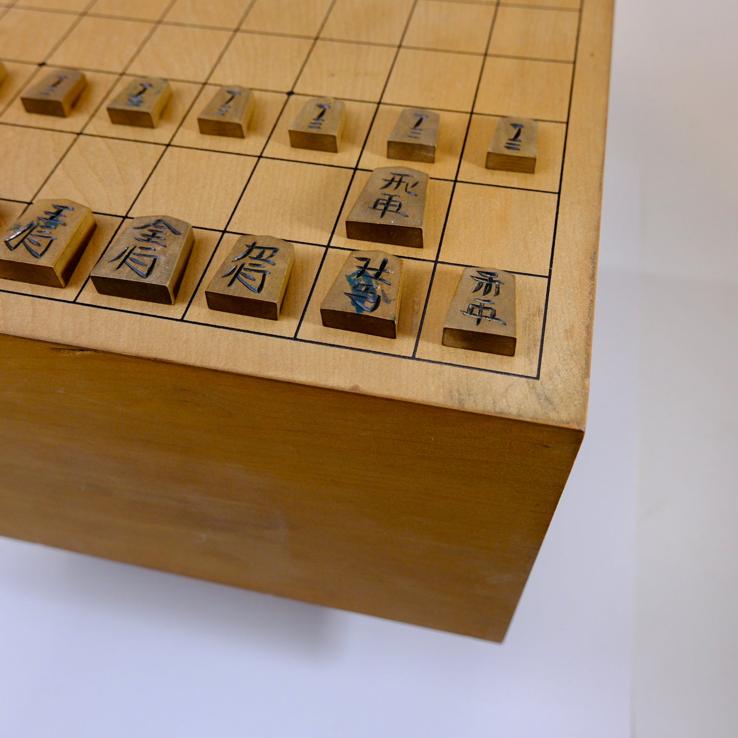 Vintage Japanese Shogiban Shogi Chess Board Mid 20th Century