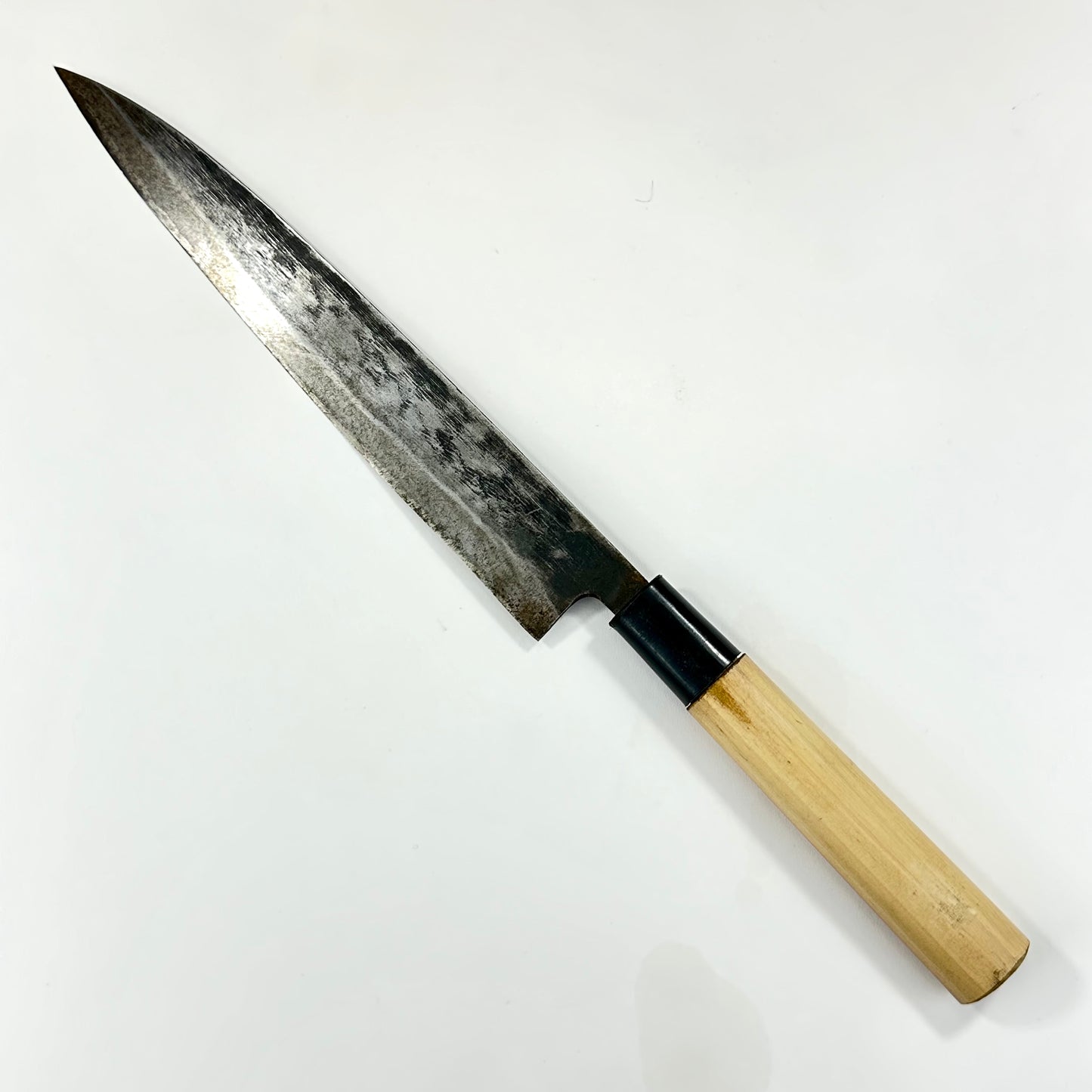 Vintage Japanese Chef's Sashimi Sushi Knife 8.5" Blade Laminated Samurai Steel