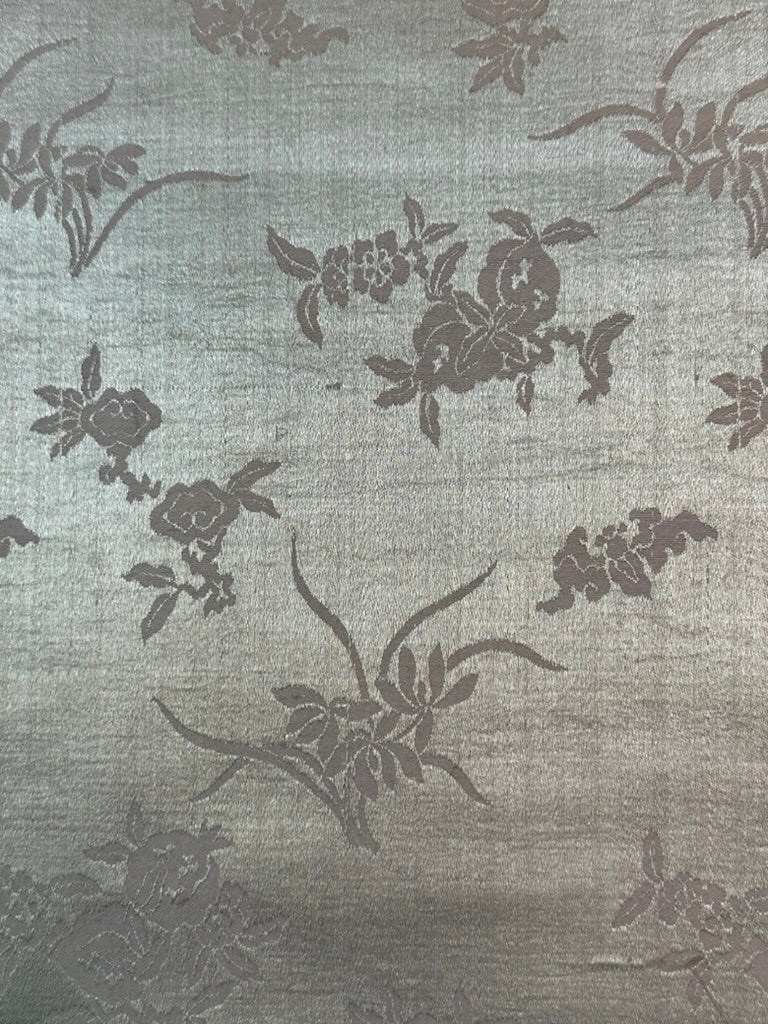 Antique Japanese Kakejiku Bijin-ga Beauty Spider Web Kimono Meiji Taisho Scroll 72"L