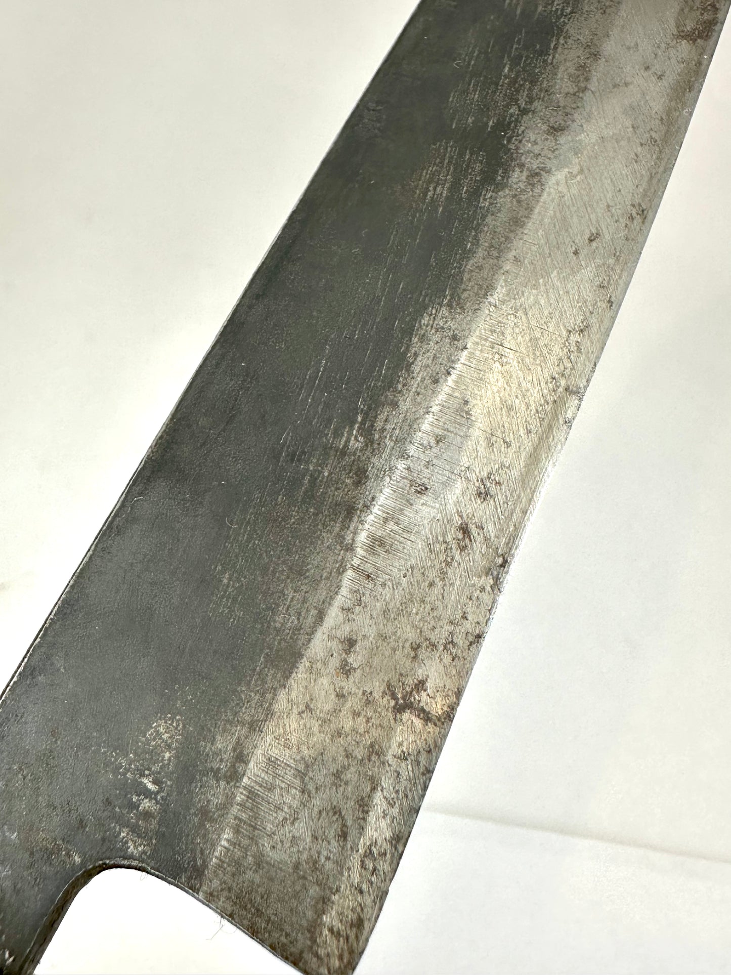 Vintage Japanese Chef's Sashimi Sushi Knife 8.5" Blade Laminated Samurai Steel