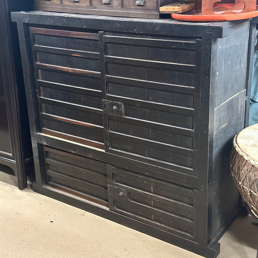 Antique Japanese Mid Edo Era c1700's Tansu Chest Sugi 54"W